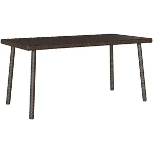 Comparateur de prix : Table basse de jardin rectangulaire marron 40x40x37 cm rotin vidaXL