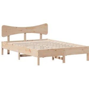 vidaXL Cadre de lit sans matelas 120x190 cm bois de pin massif pas cher