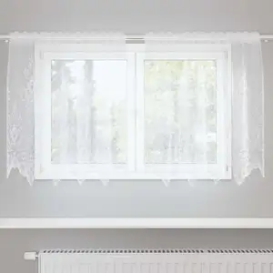vidaXL Rideaux avec des rideaux Blanc 150 x 80 cm Polyester
