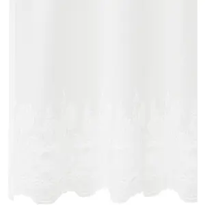 Comparateur de prix : vidaXL Rideaux avec des rideaux Floral Blanc 1200 x 240 cm Polyester