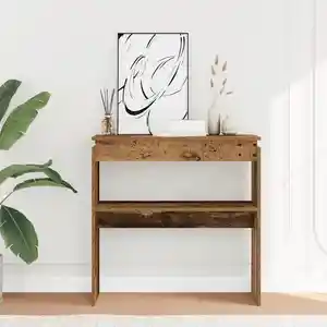 Vidaxl - Table console vieux bois 80 x 30 x 80 cm bois d'ingénierie pas cher