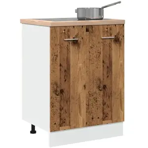 vidaXL Armoire de plancher vieux bois 60x46x81,5 cm bois d'ingénierie pas cher