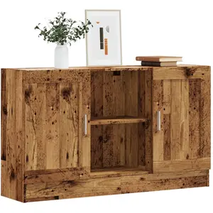 vidaXL Buffet vieux bois 120x30,5x70 cm bois d'ingénierie pas cher