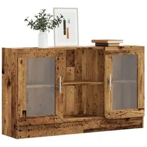 vidaXL Buffet vieux bois 120x30,5x70 cm bois d'ingénierie 856164 pas cher