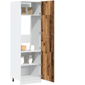 Comparateur de prix : Armoire de réfrigérateur vieux bois 60x57x207cm bois ingénierie Vidaxl