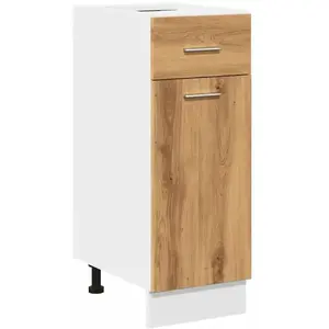 Comparateur de prix : vidaXL Armoire de plancher à tiroir chêne artisanal 30x46x81,5 cm