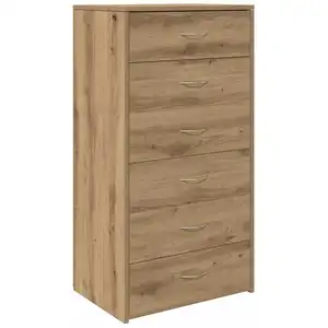 Vidaxl - Buffet avec 6 tiroirs chêne artisanal bois d'ingénierie pas cher