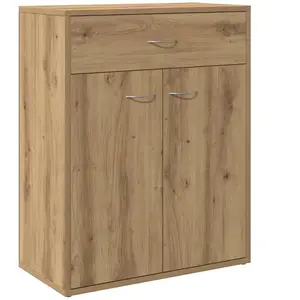Vidaxl buffet chêne artisanal 60x30x75 cm bois d'ingénierie pas cher