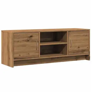 Vidaxl - Meuble tv chêne artisanal 102x30x37,5 cm bois d'ingénierie pas cher