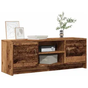 Vidaxl - Meuble tv vieux bois 102x30x37,5 cm bois d'ingénierie pas cher