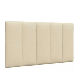 vidaXL Vidaxl Coussin De Tête De Lit Crème 90 Cm Tissu