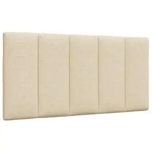 Comparateur de prix : vidaXL Vidaxl Coussin De Tête De Lit Crème 100 Cm Tissu