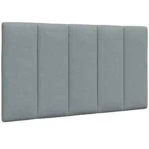 vidaXL Vidaxl Coussin De Tête De Lit Gris Clair 80 Cm Tissu pas cher