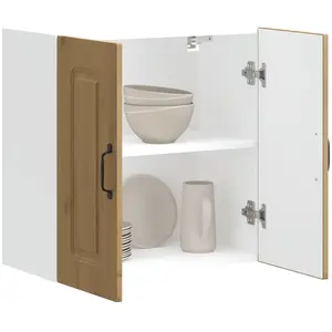 vidaXL Armoire murale cuisine Kalmar chêne artisanal bois d'ingénierie pas cher