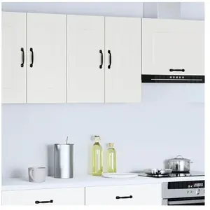 vidaXL Armoire murale de cuisine Kalmar blanc bois d'ingénierie pas cher