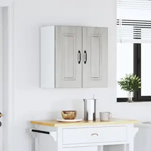 vidaXL Armoire murale de cuisine Kalmar sonoma gris bois d'ingénierie pas cher