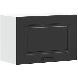 vidaXL Armoire murale de cuisine Kalmar noir bois d'ingénierie pas cher