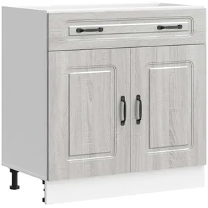 vidaXL Armoire de cuisine Kalmar sonoma gris bois d'ingénierie