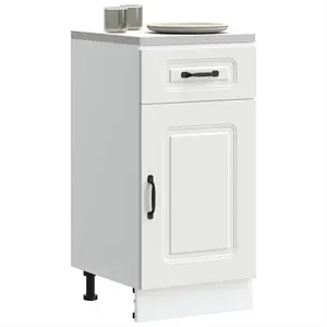 vidaXL Armoire de cuisine Kalmar blanc bois d'ingénierie pas cher