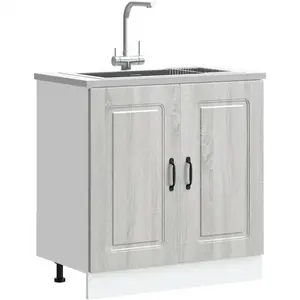 Comparateur de prix : vidaXL Meuble bas pour évier Kalmar chêne sonoma bois ingénierie