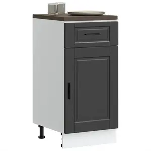 vidaXL Armoire de cuisine Porto noir bois d'ingénierie pas cher