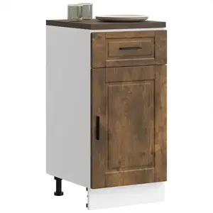vidaXL Armoire de cuisine Porto chêne fumé bois d'ingénierie pas cher