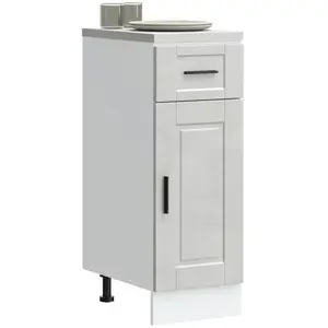 Vidaxl - Armoire de cuisine Porto gris béton bois d'ingénierie pas cher