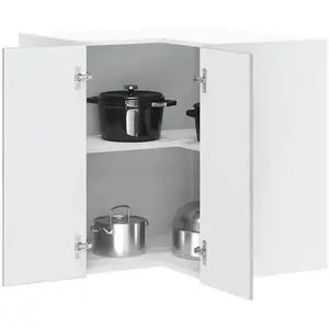 vidaXL Armoire d'angle murale de cuisine Lucca sonoma gris pas cher