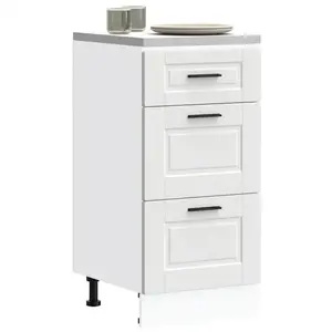 Vidaxl - Armoire de cuisine Porto blanc bois d'ingénierie