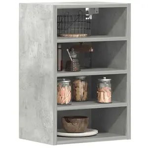 Comparateur de prix : vidaXL Armoire suspendue gris béton 40x29,5x60 cm bois d'ingénierie