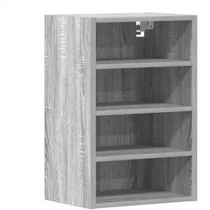 Comparateur de prix : vidaXL Armoire suspendue sonoma gris 40x29,5x60 cm bois d'ingénierie