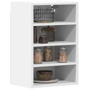 Comparateur de prix : vidaXL Armoire suspendue blanc 40x29,5x60 cm bois d'ingénierie