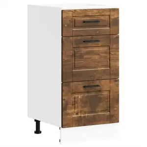 Vidaxl - Armoire de cuisine Porto chêne fumé bois d'ingénierie pas cher