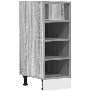 vidaXL Armoire de plancher sonoma gris 30x44,5x81,5 cm bois ingénierie pas cher