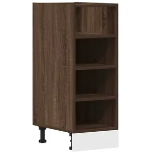 vidaXL Armoire de plancher chêne marron 30x44,5x81,5 cm pas cher