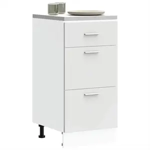 Comparateur de prix : vidaXL Meuble bas Lyon Blanc 40 x 46 x 815 cm Bois dingénierie 854211