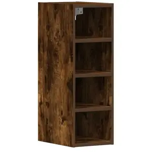 Comparateur de prix : vidaXL Armoire suspendue chêne fumé 20x29,5x60 cm bois d'ingénierie