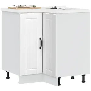 Comparateur de prix : vidaXL Armoire d'angle de cuisine Lucca blanc bois d'ingénierie