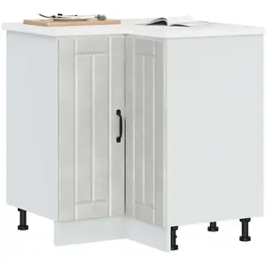 Comparateur de prix : vidaXL Armoire d'angle de cuisine Lucca gris béton bois d'ingénierie
