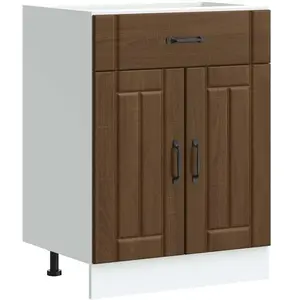 Comparateur de prix : Vidaxl - Armoire De Cuisine Lucca Chêne Marron Bois Ingénierie