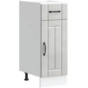 vidaXL Armoire de cuisine Lucca gris béton bois ingénierie pas cher
