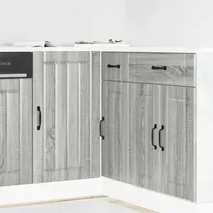 Vidaxl - Meuble de base de lavabo Lucca sonoma gris bois d'ingénierie pas cher