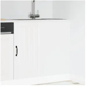 vidaXL Meuble de Base de lavabo Lucca Blanc Bois d'ingénierie
