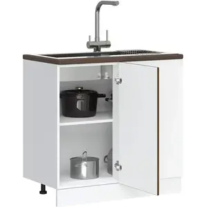 vidaXL Armoire de cuisine Porto chêne marron bois d'ingénierie pas cher