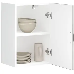 Vidaxl - Armoire Murale De Cuisine Lucca Gris Béton Bois Ingénierie