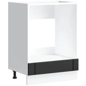 Vidaxl - Armoire de four Lucca noir bois d'ingénierie pas cher