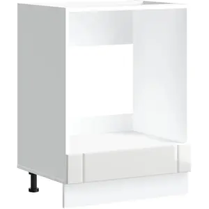 Vidaxl - Armoire De Four Lucca Blanc Brillant Bois Ingénierie pas cher