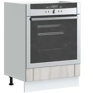 Vidaxl armoire de four lucca sonoma gris bois d'ingénierie pas cher