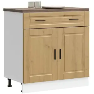 Comparateur de prix : vidaXL Armoire de cuisine Porto chêne artisanal bois d'ingénierie
