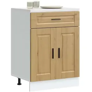 vidaXL Armoire de cuisine Porto chêne artisanal bois d'ingénierie pas cher